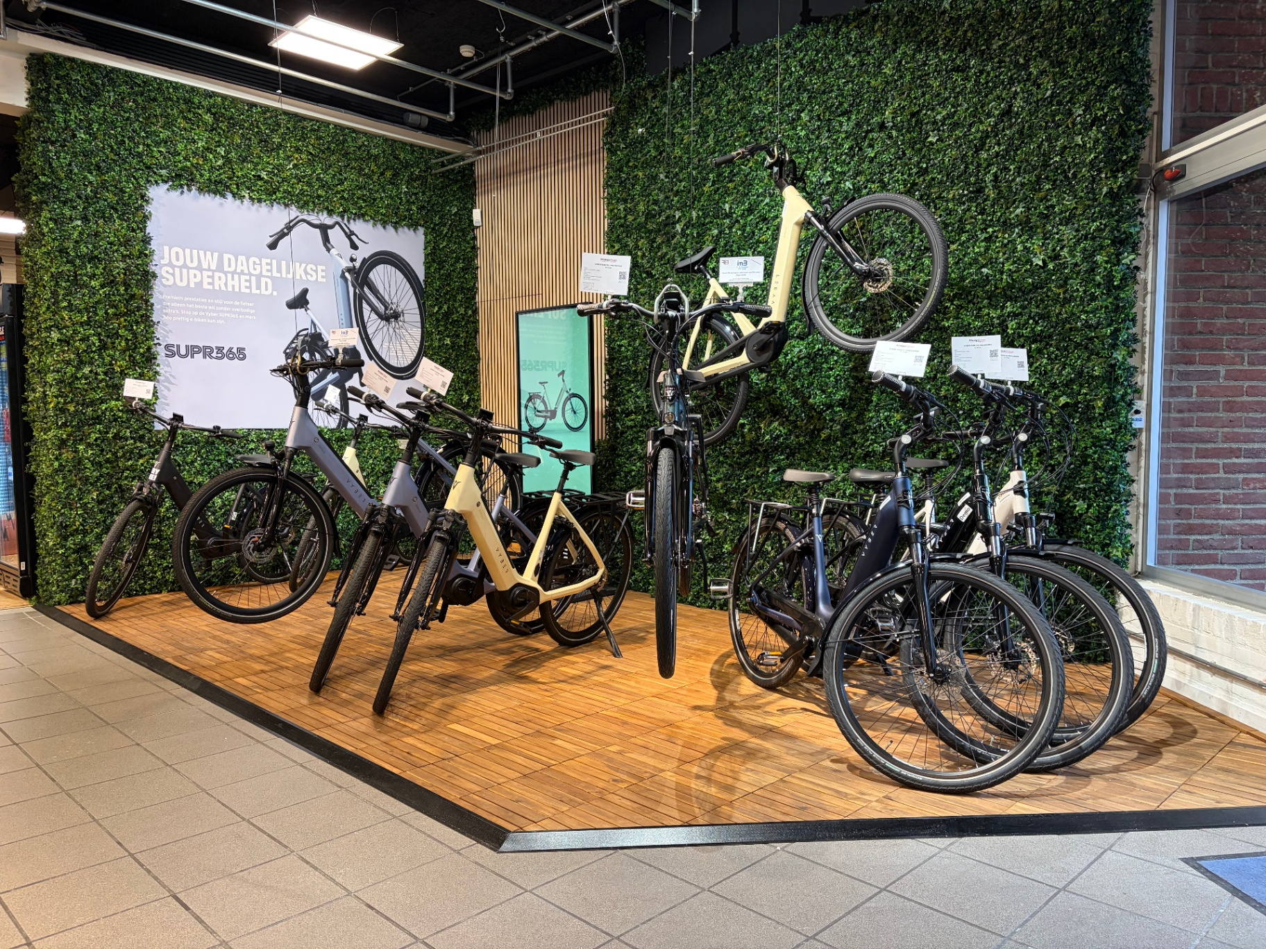 Elektrische fietsen in de showroom van Förster Bikes Landgraaf